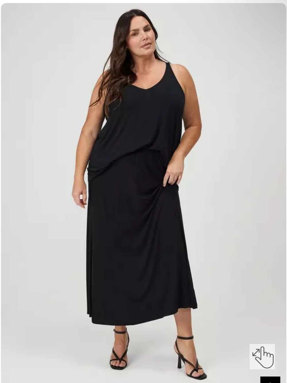 Torrid Size 0 Plus-Size Black Maxi Skirt